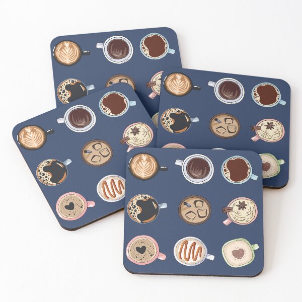 Item preview, Types of Coffee Cups (Top View) designed and sold by Alicia Chee.