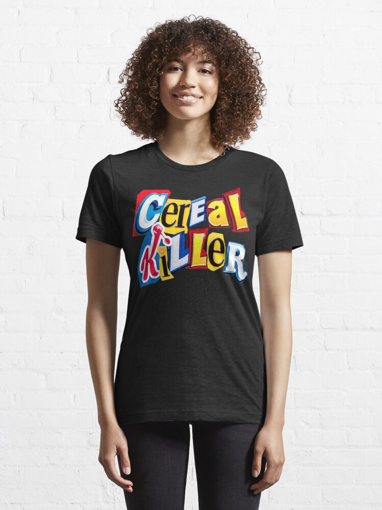 Alternate view of Cereal Killer Ransom Note Essential T-Shirt
