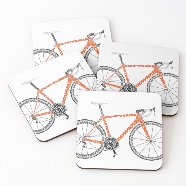 Item preview, Typographic Anatomy of a Road Bike designed and sold by jarodface.