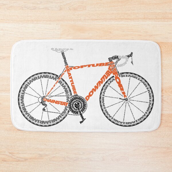 Item preview, Typographic Anatomy of a Road Bike designed and sold by jarodface.