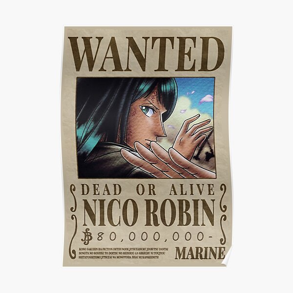 One Piece - Affiche de recherche de Nico Robin 1er Poster