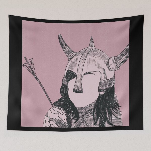 Item preview, Barbarian Warrior Viking Drawing designed and sold by gobbieshoppe.