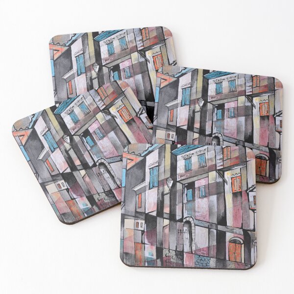 Item preview, Traditional houses cityscape designed and sold by JuliaMia.