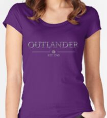 Outlander est 1743 (SILVER) Women's Fitted Scoop T-Shirt