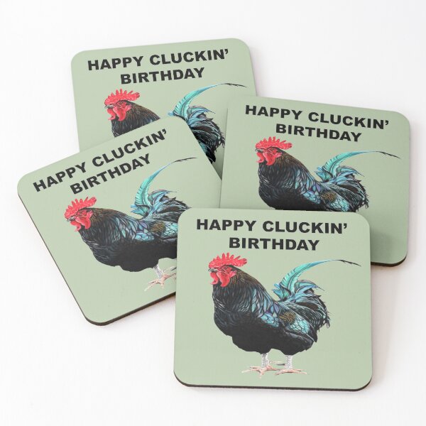 Item preview, HAPPY CLUCKIN' BIRTHDAY - HAPPY BIRTHDAY - COCKEREL designed and sold by IslesArt.