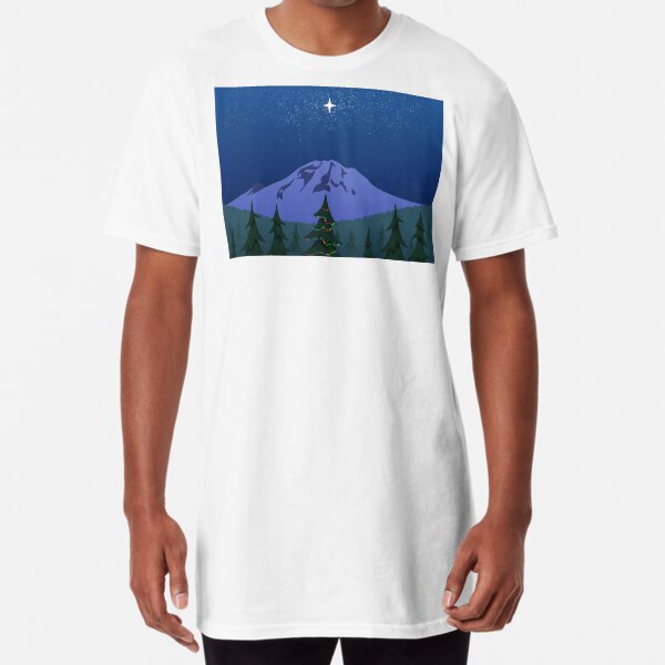 Christmas at Mt. Rainier Long T-Shirt