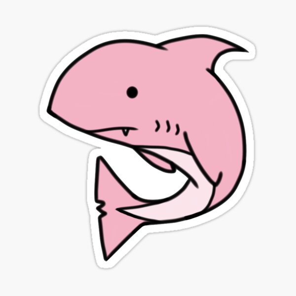 Pink Shark2 Sticker