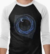 Mondschein-Runde Baseballshirt mit 3/4-Arm