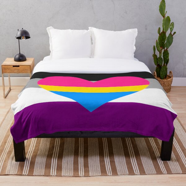 Ace and panromantic Throw Blanket