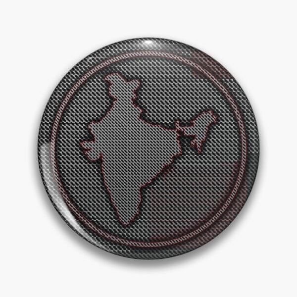 Item preview, India Map glowing in dark black circle designed and sold by Roy Store.