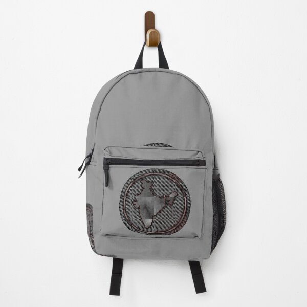Item preview, India Map glowing in dark black circle designed and sold by Roy Store.