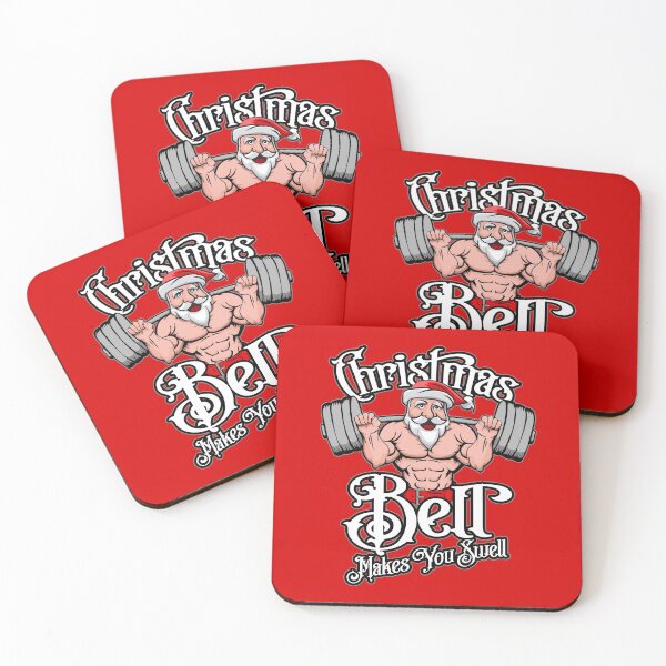 Item preview, Christmas Barbell Squat Santa Funny Gym Quote designed and sold by GrandeDuc.