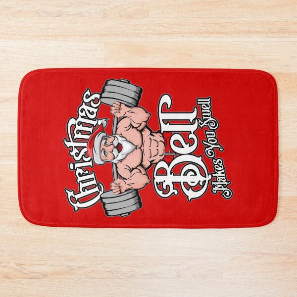 Item preview, Christmas Barbell Squat Santa Funny Gym Quote designed and sold by GrandeDuc.