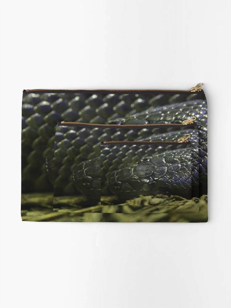 Thumbnail 2 of 4, Zipper Pouch, Water Python designed and sold by EmmaCoops.