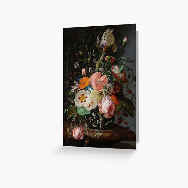 Item preview, Still Life with Flowers on a Marble Tabletop, Rachel Ruysch, 1716 designed and sold by Vicky Brago-Mitchell®.