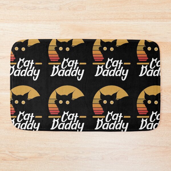 Item preview, Cat Daddy Retro Sunset Feline Lover designed and sold by GravitiTees.