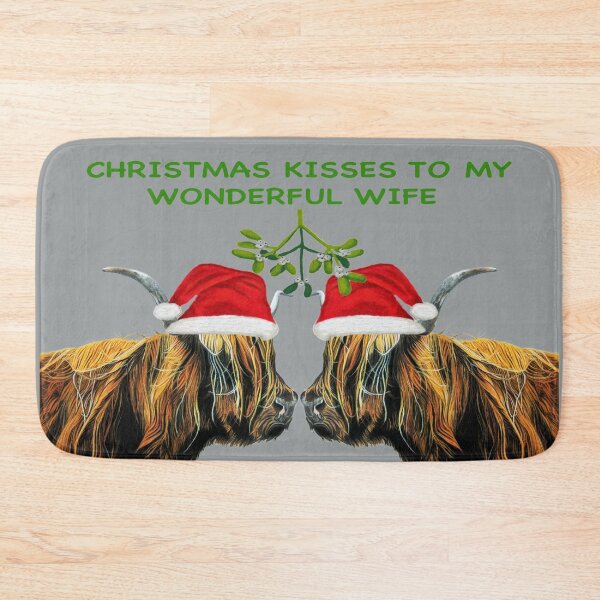 Item preview, Christmas Kisses to my wonderful wife designed and sold by IslesArt.