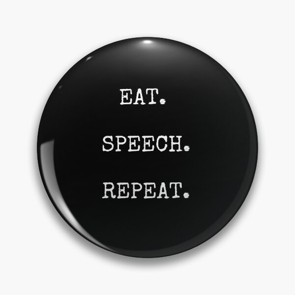 Item preview, Eat Speech Repeat - Speech Therapy Gift designed and sold by Presto Prints Design.