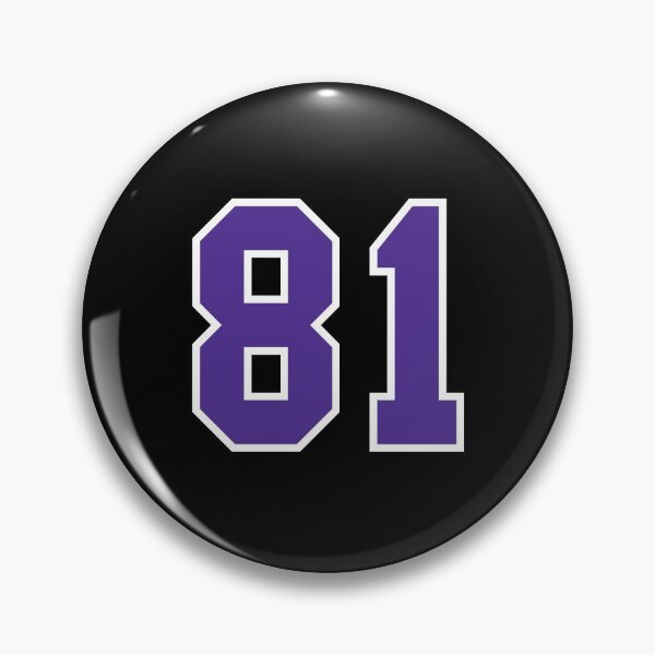 Item preview, Eighty-One Purple Jersey Number Sports 81 designed and sold by HelloFromAja.