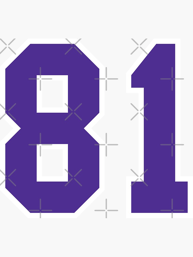 Eighty-Six Purple Jersey Number Sports 86 Poster for Sale by HelloFromAja