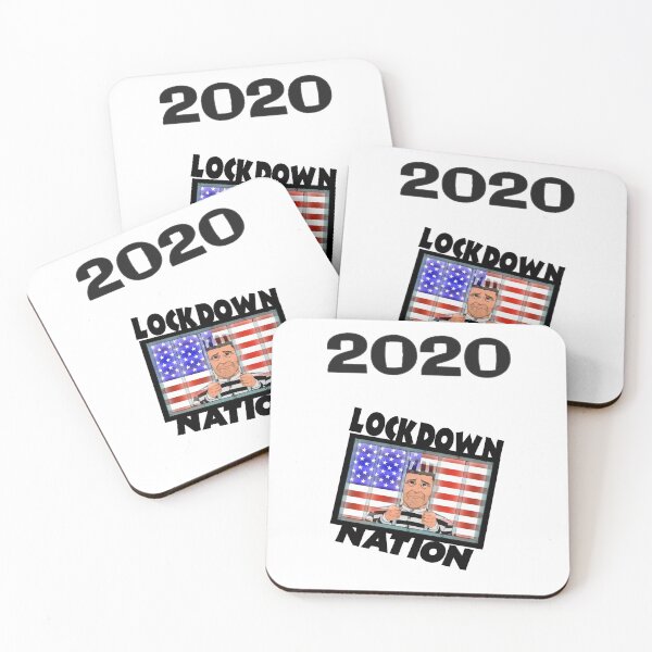 Item preview, USA 2020 Lockdown Nation Quarantine Fun Design designed and sold by bobla25.