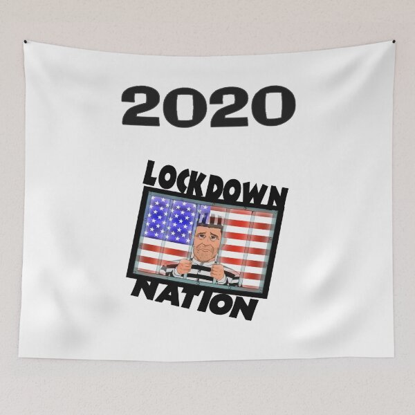 Item preview, USA 2020 Lockdown Nation Quarantine Fun Design designed and sold by bobla25.