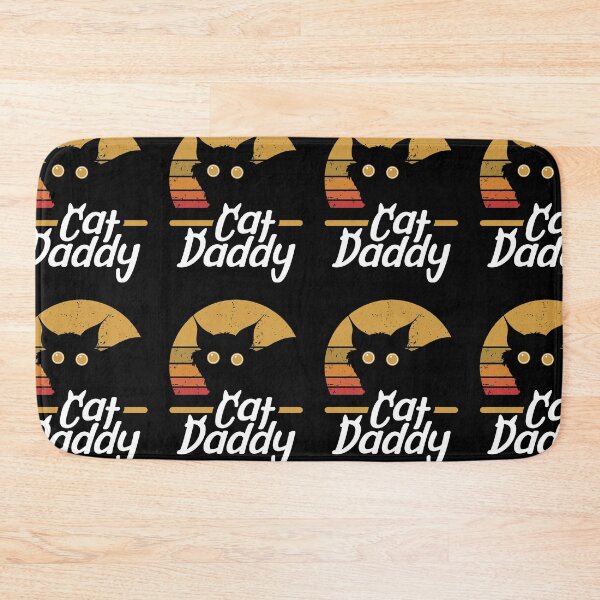Item preview, Cat Daddy Retro Sunset Feline Love designed and sold by GravitiTees.