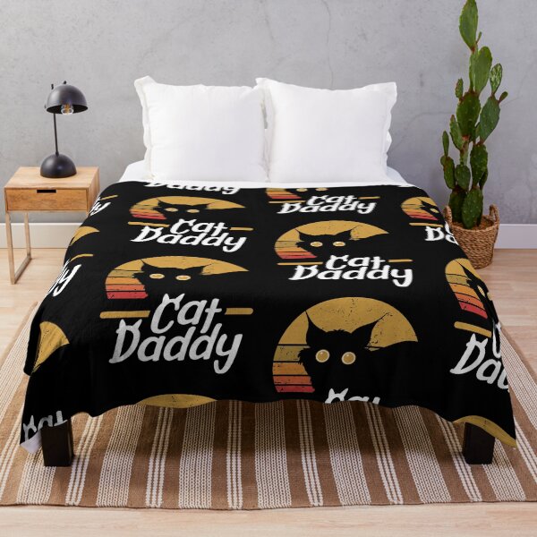 Item preview, Cat Daddy Retro Sunset Feline Love designed and sold by GravitiTees.
