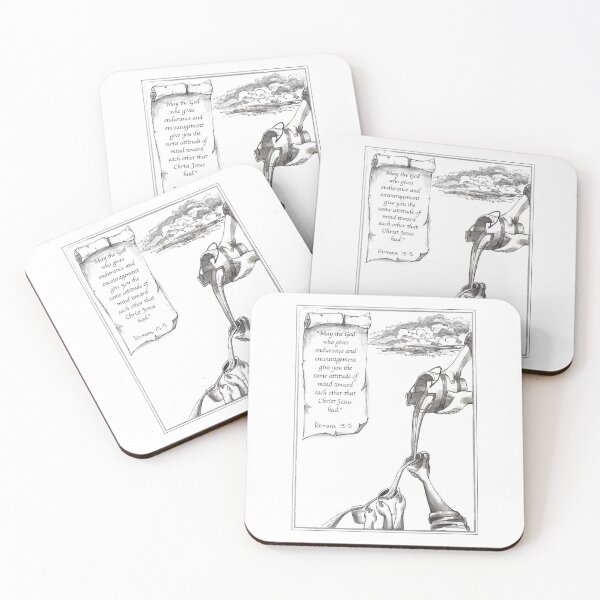 Item preview, Artober Bible Challenge, 2020. Day 18. Romans 15:5. designed and sold by MashaHemmerling.