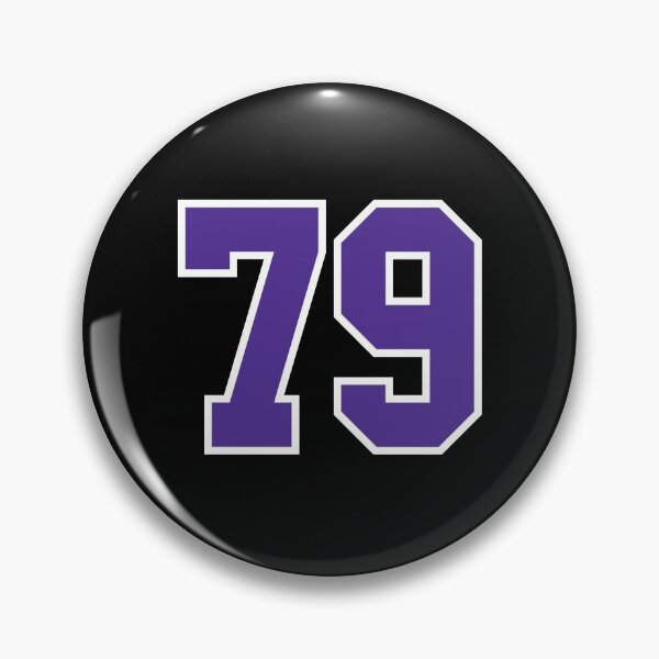 Item preview, Seventy-Nine Purple Jersey Number Sports 79 designed and sold by HelloFromAja.