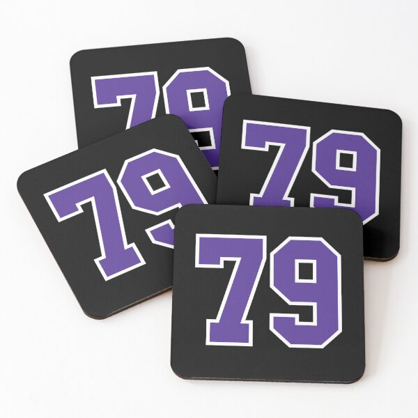 Item preview, Seventy-Nine Purple Jersey Number Sports 79 designed and sold by HelloFromAja.