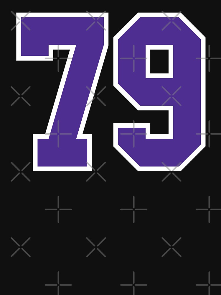 Seventy-Nine Purple Jersey Number Sports 79 | Essential T-Shirt