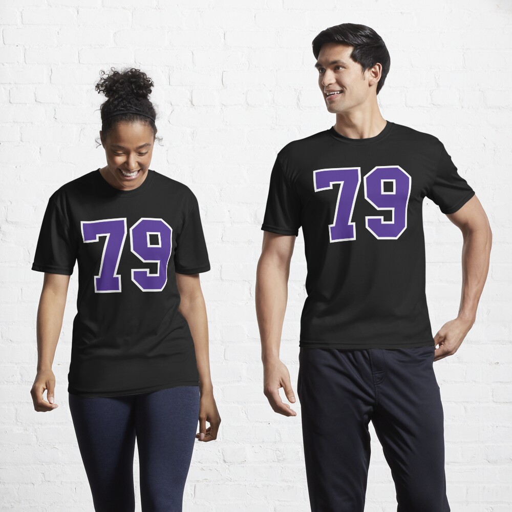 Seventy-Nine Purple Jersey Number Sports 79 | Essential T-Shirt