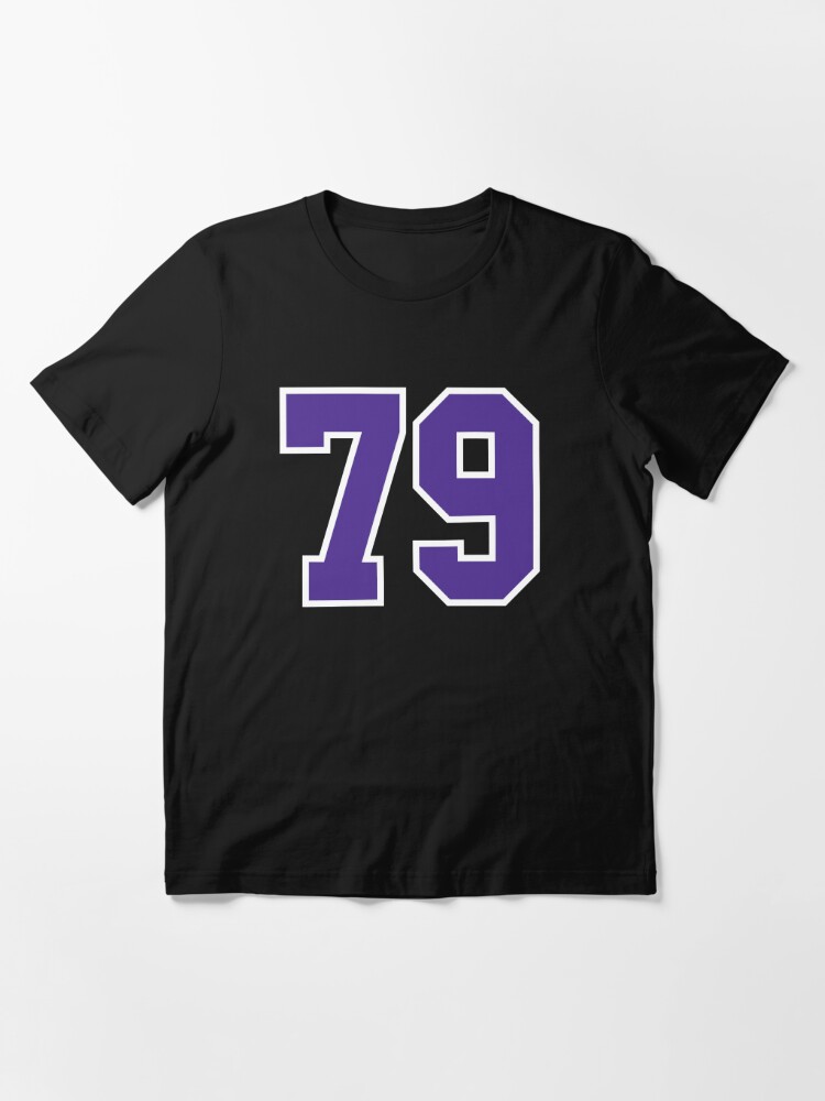 Seventy-Nine Purple Jersey Number Sports 79 | Essential T-Shirt