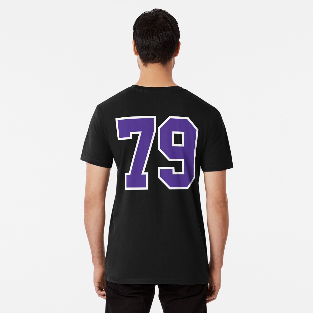 Seventy-Nine Purple Jersey Number Sports 79 | Essential T-Shirt