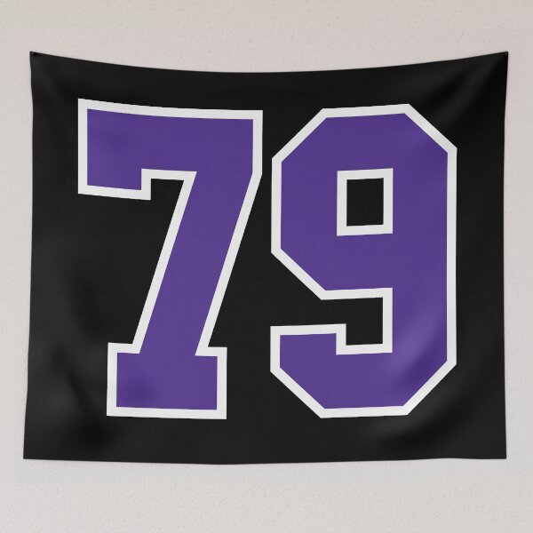 Item preview, Seventy-Nine Purple Jersey Number Sports 79 designed and sold by HelloFromAja.