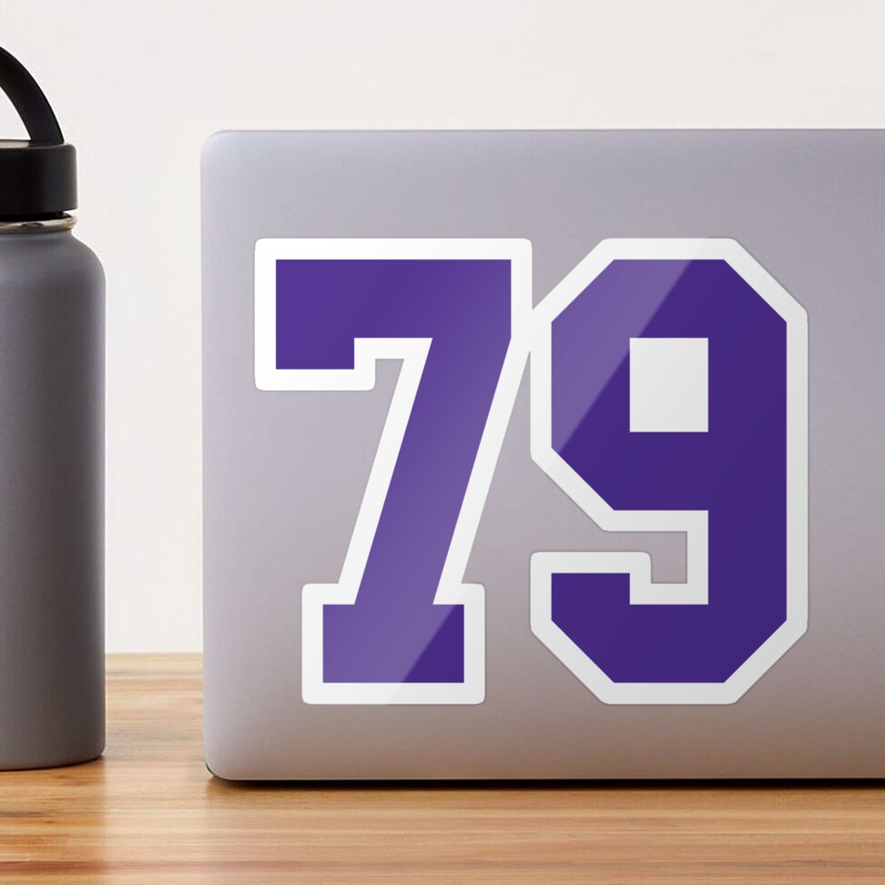 Seventy-Nine Purple Jersey Number Sports 79 | Essential T-Shirt