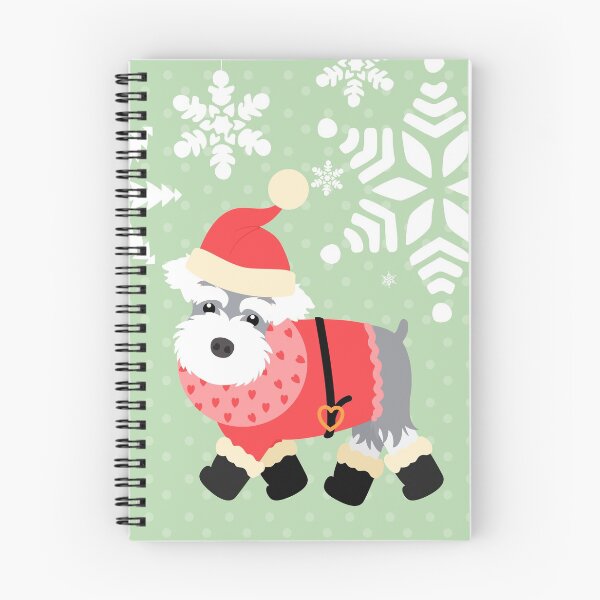 Item preview, Miniature Schnauzer Christmas Santa Claus designed and sold by Lulupainting.