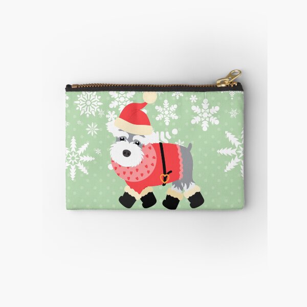 Item preview, Miniature Schnauzer Christmas Santa Claus designed and sold by Lulupainting.