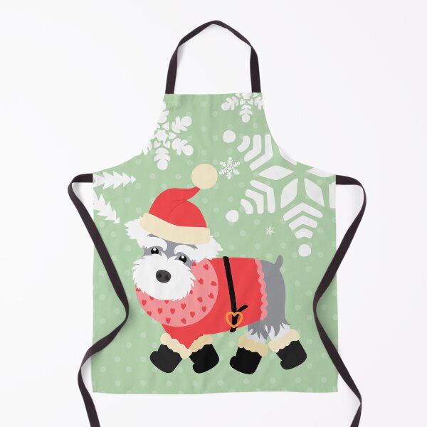 Item preview, Miniature Schnauzer Christmas Santa Claus designed and sold by Lulupainting.