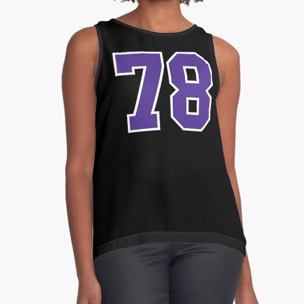 Seventy-Eight Purple Jersey Number Sports 78 | Sticker