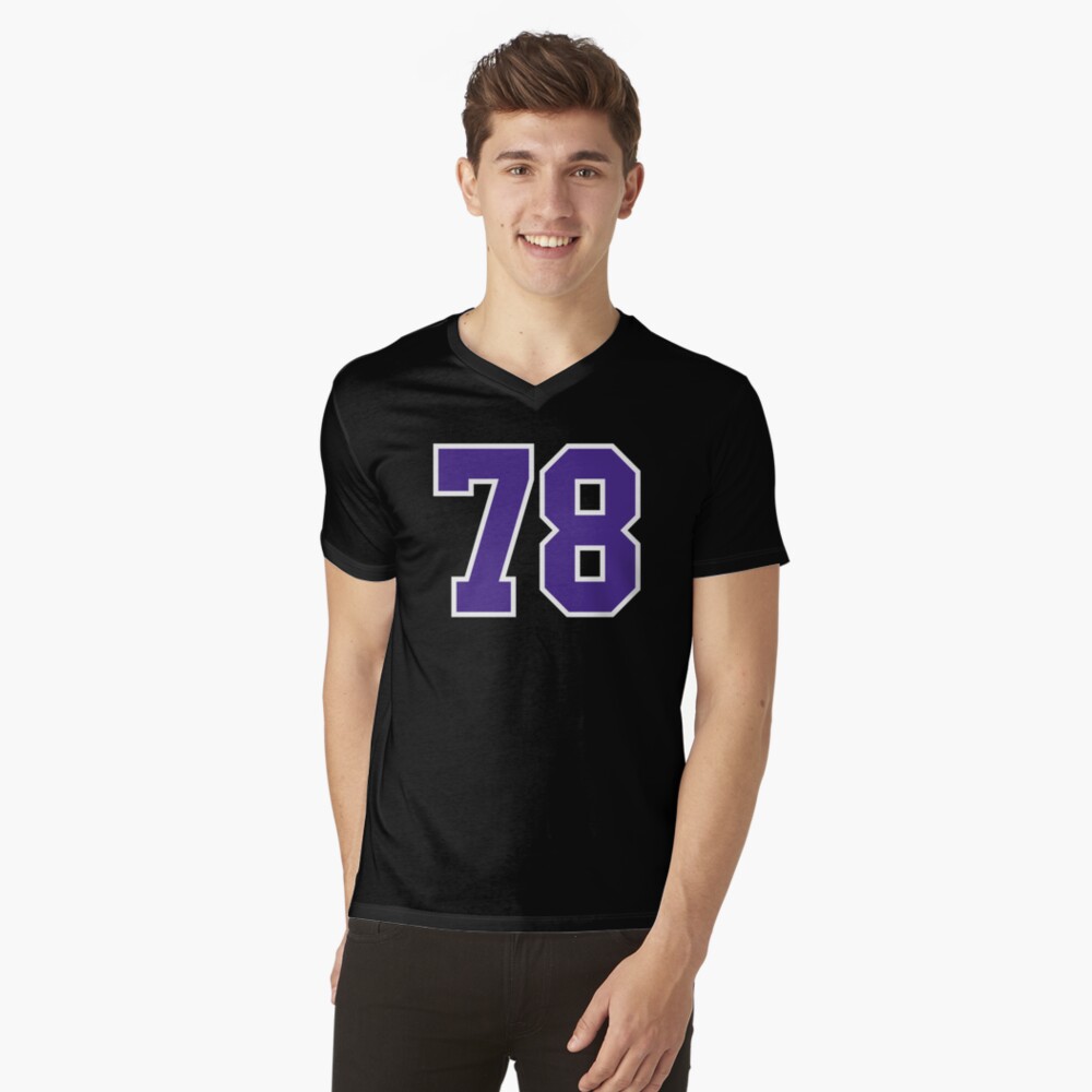 Seventy-Eight Purple Jersey Number Sports 78 | Sticker