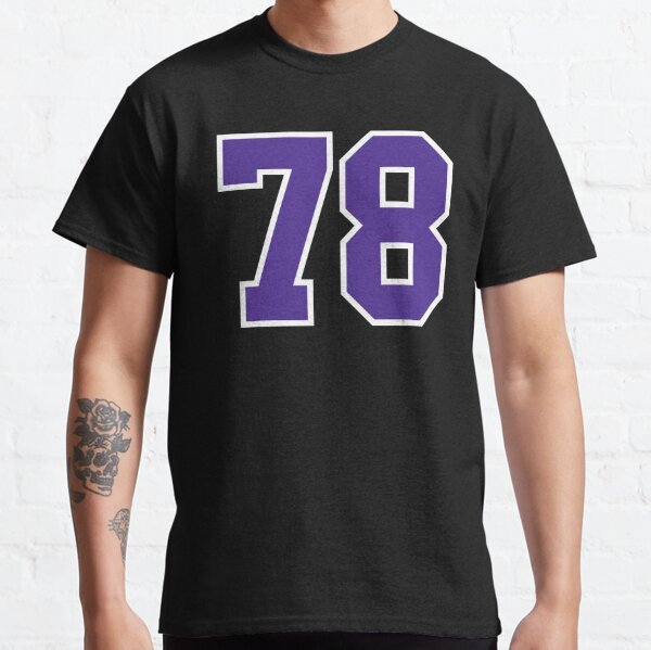 Seventy-Eight Purple Jersey Number Sports 78 | Sticker