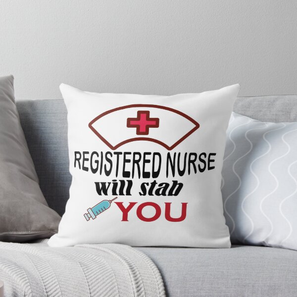 Item preview, REGISTERED NURSE will stab you, best nurse, shirts for nurse, nurse quotes, nurses gift designed and sold by Castore design.