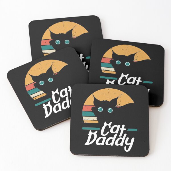 Item preview, Cat Daddy Vintage Sunset Feline Lover designed and sold by GravitiTees.