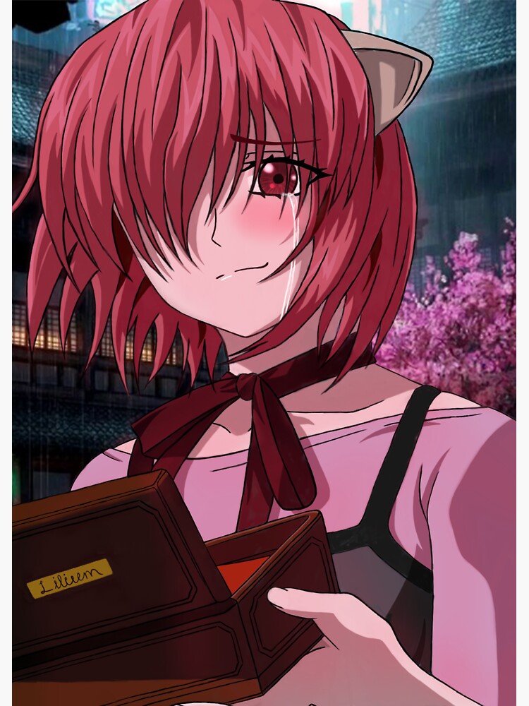 Lucy Kaede Elfen Lied Anime Girl Fanart Poster for Sale by Spacefoxart