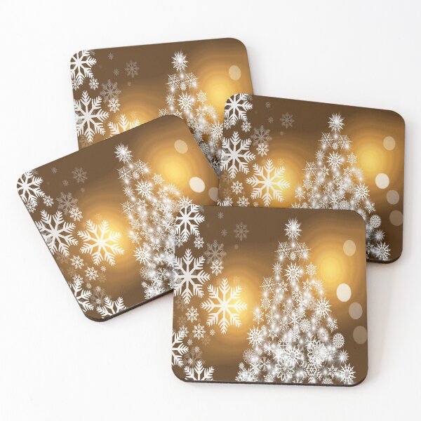 Item preview, White Christmas Tree and Snowflakes designed and sold by Fashimation20.