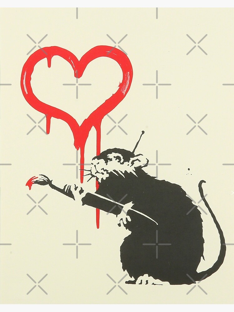 Banksy Love Rat