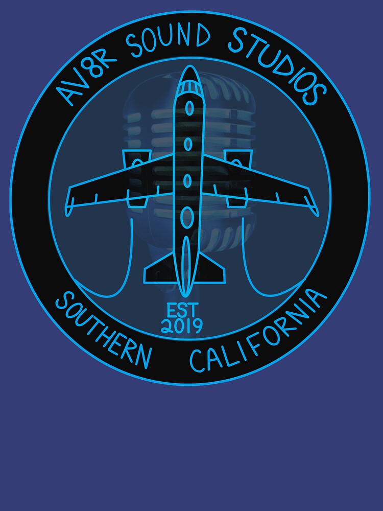 Thumbnail 3 of 3, Fitted T-Shirt, Av8r Sound Studios Collection designed and sold by SquawkIdent.