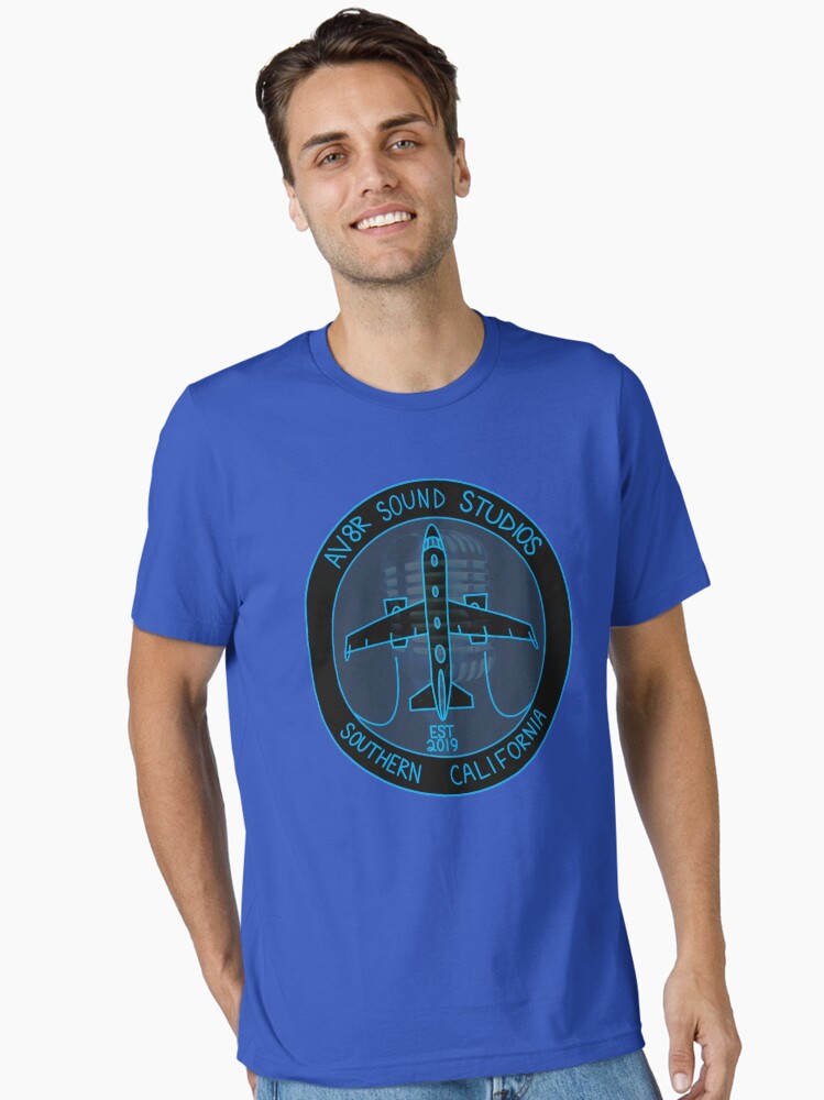 Thumbnail 1 of 7, Essential T-Shirt, Av8r Sound Studios Collection designed and sold by SquawkIdent.